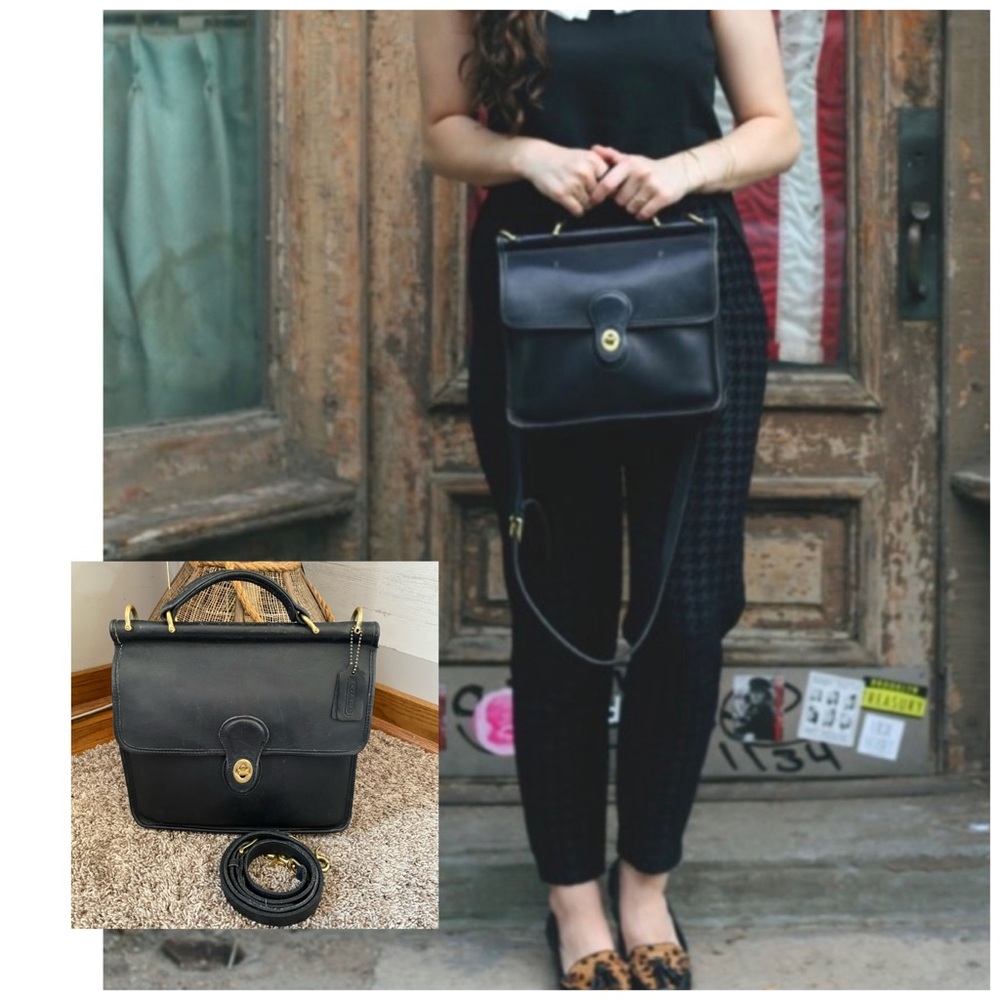 Coach Vintage Willis Legacy Large Turn Lock Bag